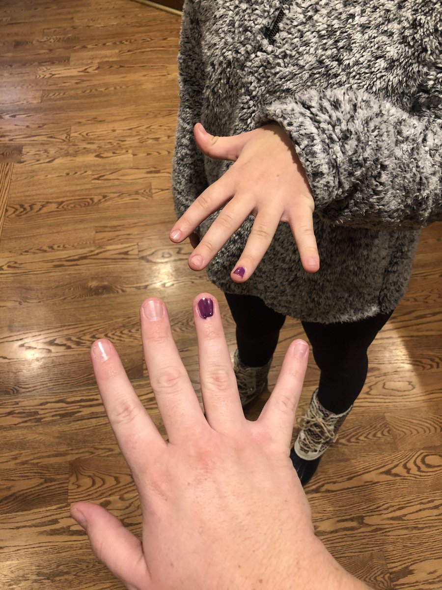 jmayres96's tweet photo. Thanks to @brynn_wright7 and @KUSurgEquity for challenging me to #PutTheNailInIt, spreading awareness about domestic violence and always standing with victims. @_carolineay helped me with the paint and I challenged her as well as  @AyresSuzy @mbiebs15 @PeterBarstad @katendixon https://t.co/eXwgNLhV1o