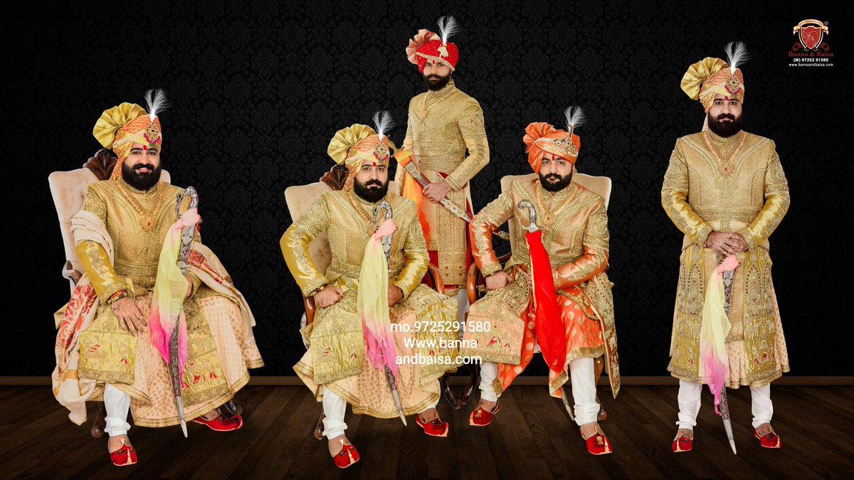 Exclusive groom collection
At
Banna and baisa showroom ahmedabad
mo.9725291580 https://t.co/oCFduirZUh
#angrakha
#handwork
#bannaandbaisa
#banna
#achakan
#jodhpuri
#breeches
#mojari
#royallook
#royal
#indowestern
#Update
#safa
#dulha
#SHERWANI
#Traditional
#kalagi https://t.co/e7zu26hyEe