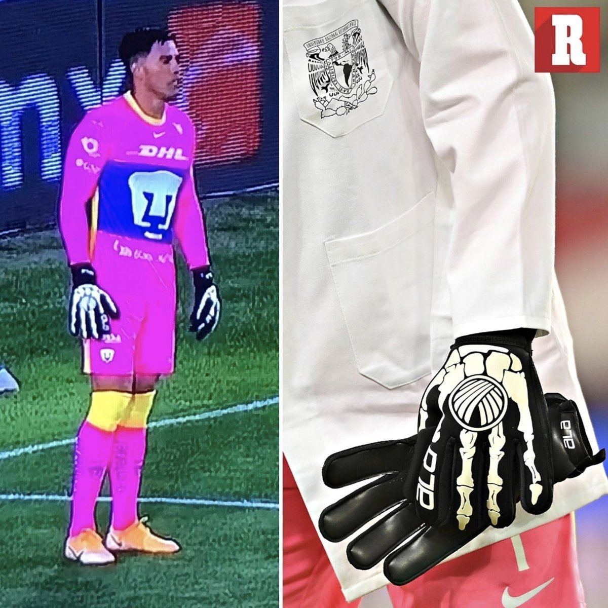 💀 MONSTRUOSO
Estos son los guantes que utiliza Talavera hoy ante Pachuca.
El arquero ya atajó varios tiros a portería y un penalti.
La novedad del partido están en las manos de Alfredo. 🥅
Parecen ser de la suerte.
EN VIVO: https://t.co/NFTKf7WbKC https://t.co/BaRIW8obWx