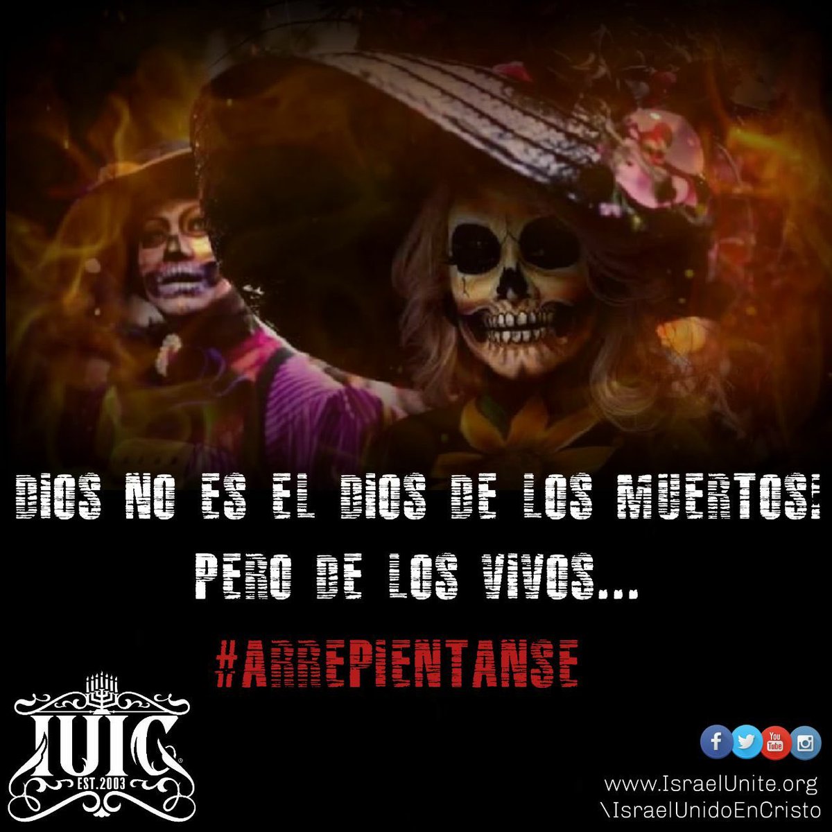 iuic_phoenix's tweet photo. #IUIC- !#El Dia De Los Muertos Es Del #Diablo! #ARREPIENTANSE
#DiaDeLosMuertos #MentesRevolucionarias #VOTE2020 #Diabolico #Latinx
#HispanicHeratige #Satanico
Website: https://t.co/zNHpCxSAMP
Facebook: https://t.co/DRRqVHIeiV
YouTube: https://t.co/UIgda9Zt4f https://t.co/oKJb1nGHsg