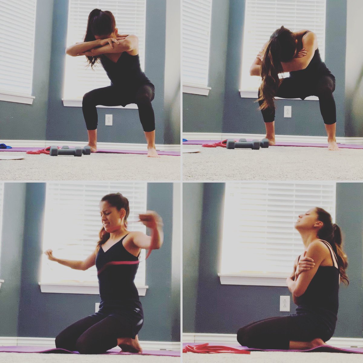 TwinnyJess's tweet photo. All the faces of pain, 😂 results of a @CoachValbo workout! Hurts so good though!! 💪🏼 💥 #plank #squathold

@MyPeakChallenge @SamHeughan #mpc2020 #mypeakchallenge https://t.co/T7heh8Lcc5