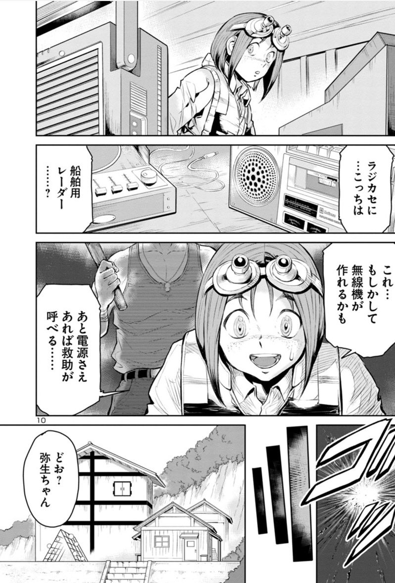 【宣伝】マンガクロス『海喰い』最新8話(後編)更新!

無人島で出会った謎の男に物資の在りかを教えられたナオミたちは
水を求めて巨大タコが現れた建物へ恐る恐る再び接近する。
島には何故か大量の墓標も…!?

次回更新は11月10日予定。
(毎月第2第4火曜日更新)

https://t.co/f3uMLS4M46 