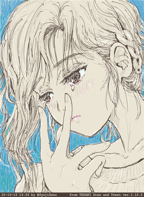 #今月描いた絵を晒そう 
僅かずつ回復してる実感は何とかある。もっと持ち味を生かした描画が出来ればストレスも減るのだろうけど。
今月もほぼ全部TEGAKIだったなぁ ('◇')ゞ
・「どうして・・・こんなかなぁ」
・『Sleeping girl』
・『まどろみのなかの』
・「お手並み拝見っ!」だ。
 #tegaki_dt 