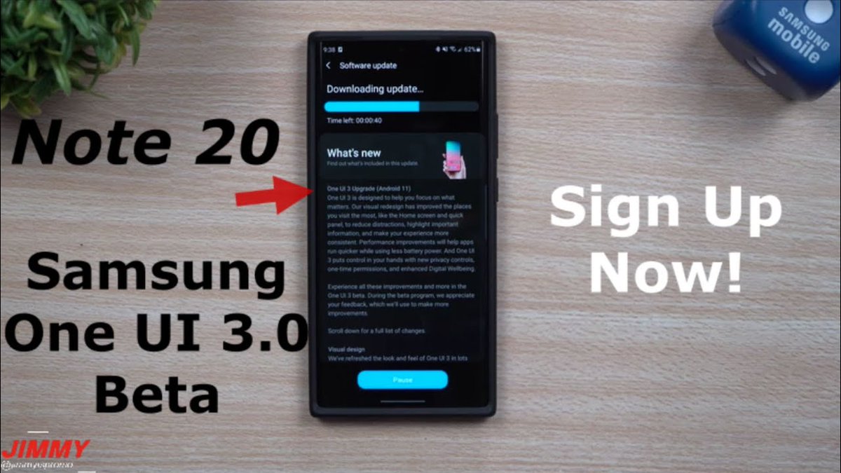 Jimmy Is Promo Samsung Galaxy Note Series Samsung One Ui 3 0 Beta With Android 11 Is Officially Here Watch To Learn How To Sign Up Video T Co Au5rrefmp9 Samsung Samsungmobileus
