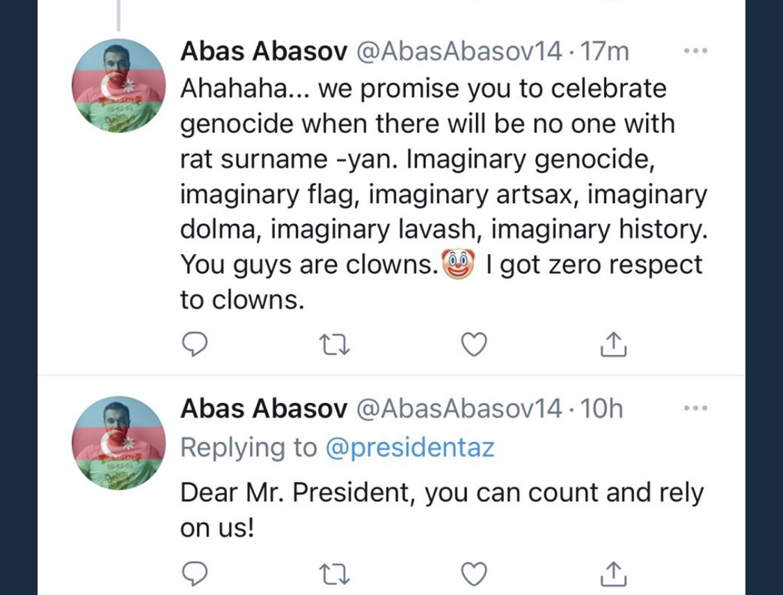 “genocide didn’t happen”“we’ll celebrate the genocide”by the way.. i don’t cross out anybody’s name.. do with that what you will....