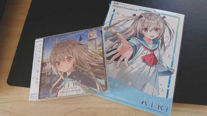 アニプレックスさんから『ATRI -My Dear Moments- オリジナルサウンドトラック』を頂戴しました。
松本文紀さんのヒーリングサウンドで『ATRI』の世界観にぜひ浸ってください!10/28(水)発売です。

https://t.co/ngqfkW6J7C 