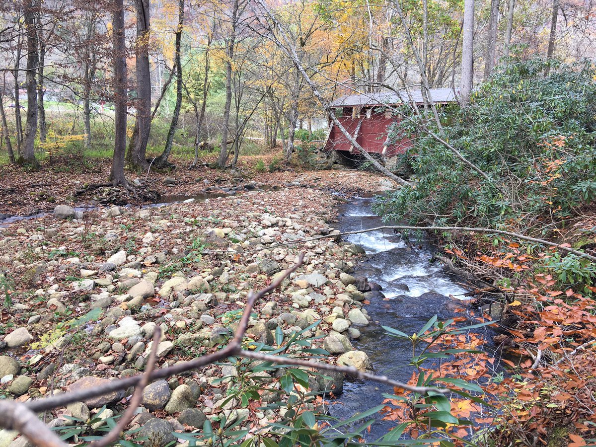 JohnSparksNews's tweet photo. Lovely autumn Monday in #Foscoe along the rocky #WataugaRiver https://t.co/UEZC45tD6U