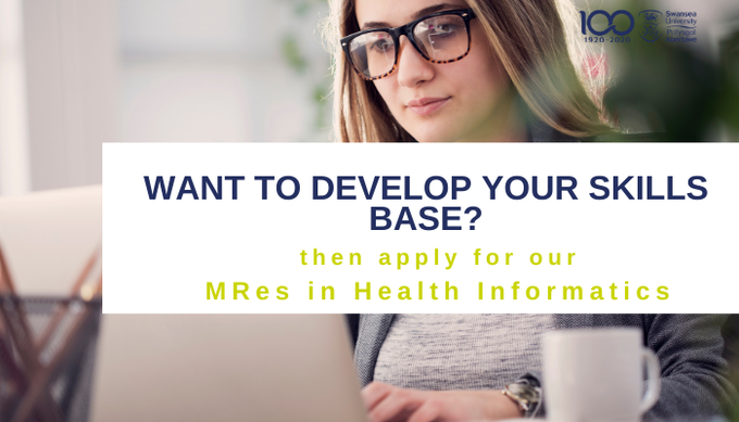 MSc_HI's tweet photo. Our MRes in Health Informatics is designed for those with experience in #HealthInformatics and who want to make a contribution to the field by helping develop their knowledge base.  Find out more &amp; how to apply - https://t.co/MUXY9EXW6z 
@SwanseaMedicine
 #MRes #PostGradStudy https://t.co/nPquj02uN2