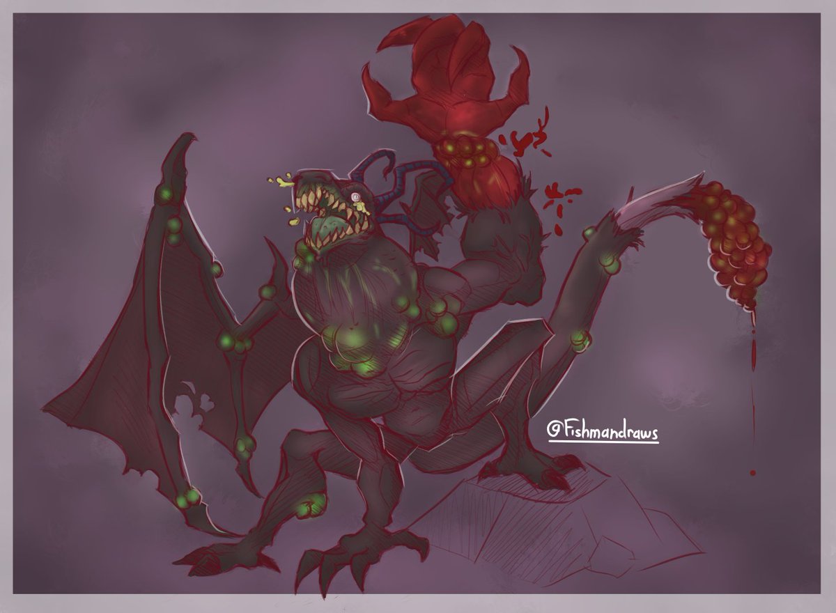 fishmandraws's tweet photo. Tumorous Dragon https://t.co/2sJS15Wfud