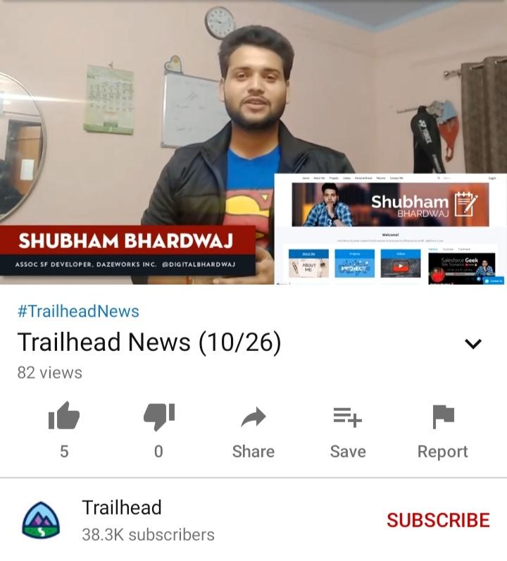 digitalbhardwaj's tweet image. So here is the @trailhead news episode I&apos;m waiting for. 
Feeling Great to get featured in the episode. 

What I Built on #Salesforce

Check it out youtu.be/RXGqB-Fi-2Q

Thanks @MeganPTweets and @salesforce for the opportunity.