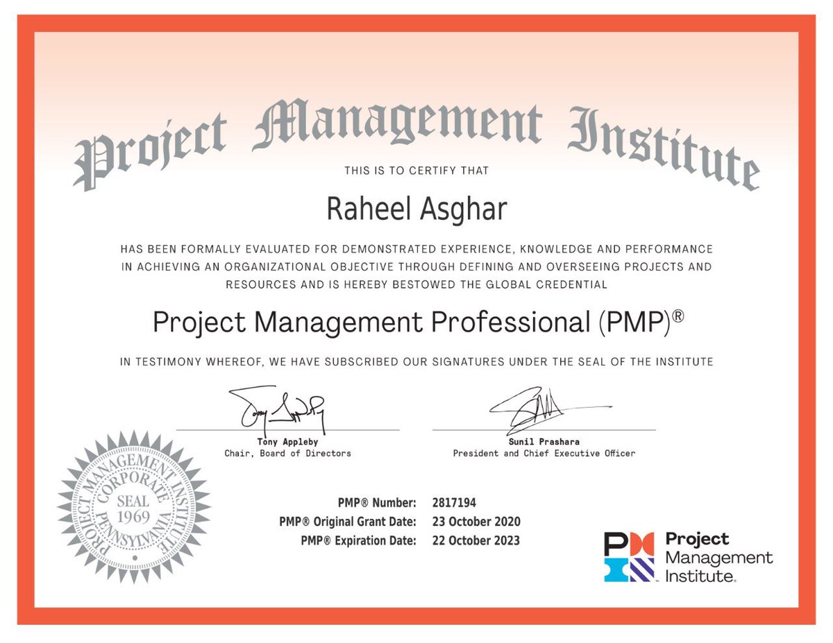asadchaudhryauc's tweet photo. Our thirty third #AUC #PMI #PMPCertified during #CoronaCrisis #Covid19
Raheel Asghar from #Etisalat #Dubai #UAE
#ProjectManagement #Training with #PMP #SuccessGuarantee #Workshop
For registration and details: https://t.co/RuWaS5WvY5
#WhatsApp now: +92 301 851 6282 https://t.co/Ibigkh1uUl