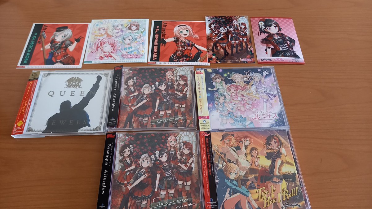 エリチスト 運命共同体 8 21 8 22 9 4バンドリ9th現地 Auf Twitter アニメイトとtsutayaで Sasanqua フラゲした ついでにアフグロとパスパレのシングルとクイーンのアルバムも購入 Sasanqua Afterglow パスパレ Queen