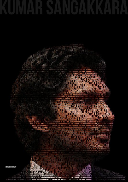 Happy birthday Kumar Sangakkara      Tribute Artwork for 