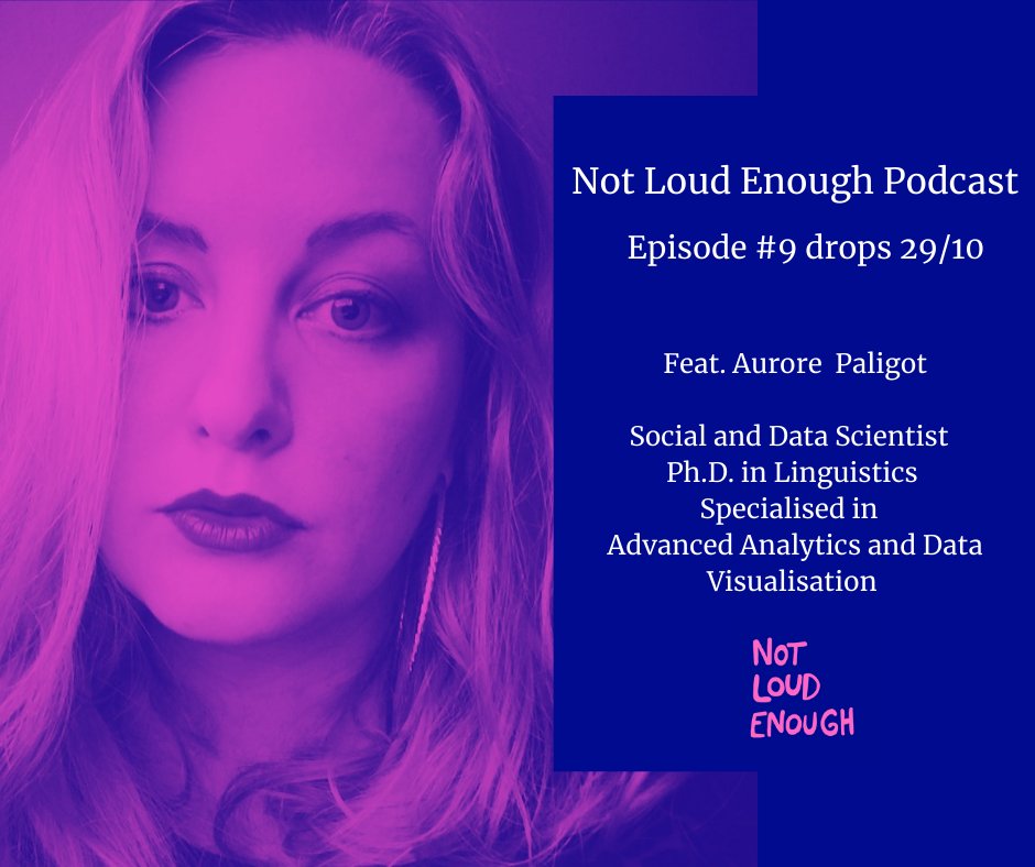 Excited to welcome <a href="/AurorePaligot/">Aurore Paligot</a> as our next guest for the upcoming #NLEPodcast available this Thurs. 29/10. We learn what drives a linguist to turn #DataScientist, explore how data can bring positive change in society, ethics of #data and #AI &amp; much more. Save the date!