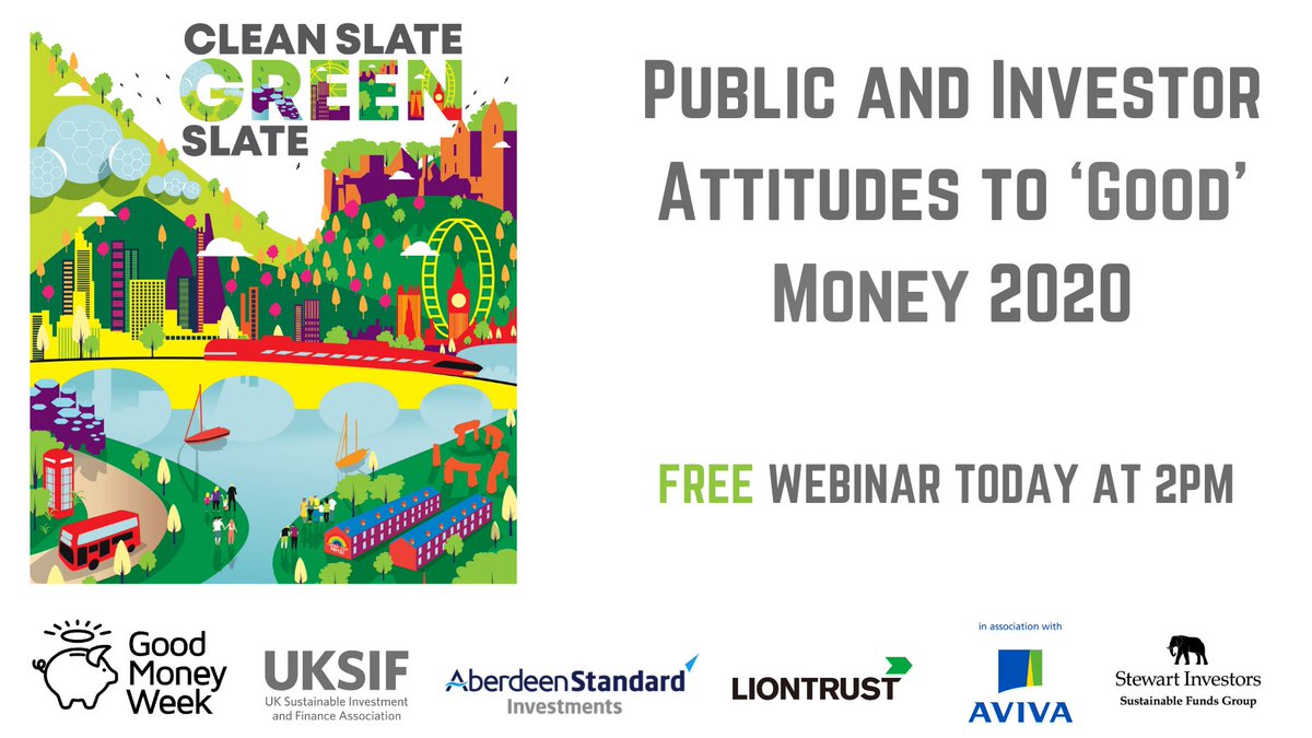 UKSIF's tweet photo. Sign up to today’s 2pm webinar to explore how public and private #investor attitudes to #sustainable money has changed over the last year.

Register here: https://t.co/gU8zRGnEmx https://t.co/NSZXiH47bt