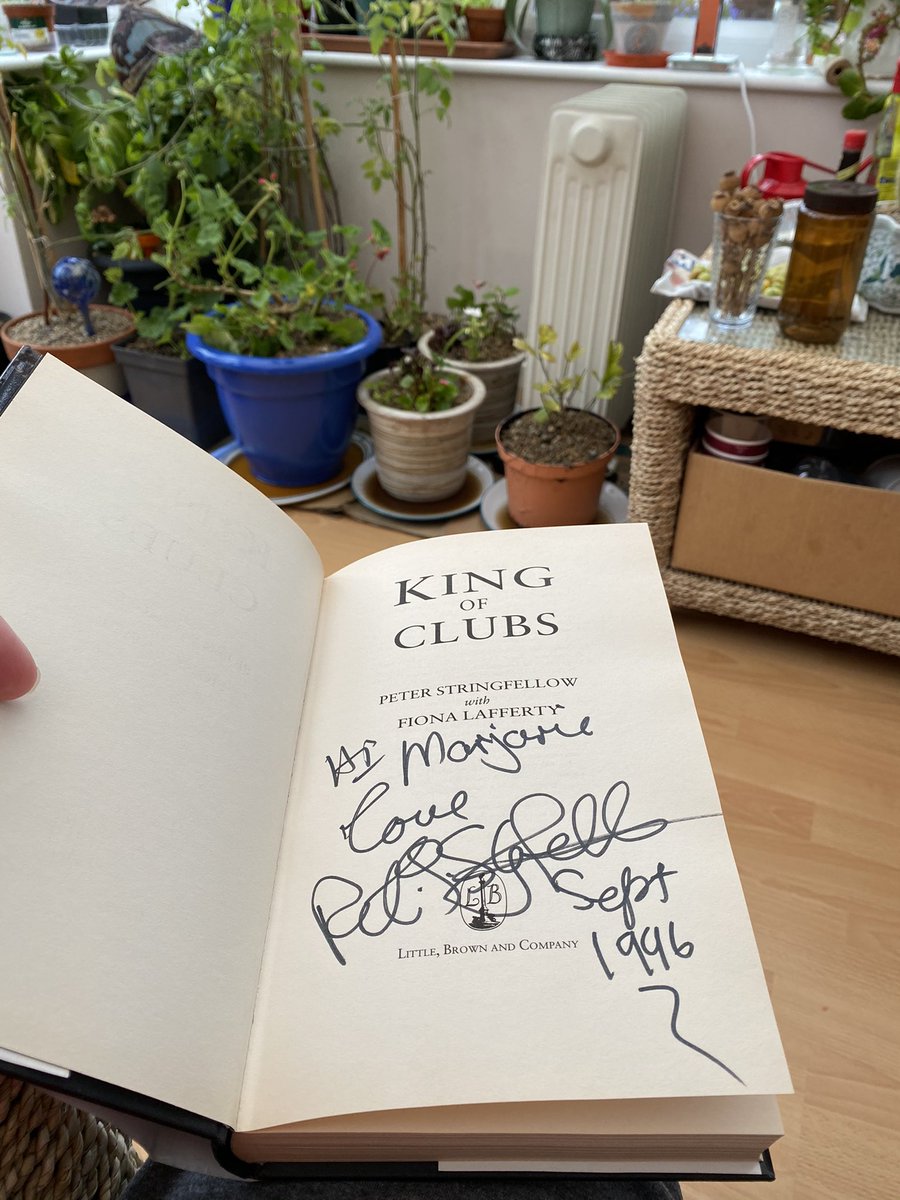 stuartmoss's tweet photo. Bought #PeterStringfellow’s biography from eBay to read for @LeedsCHP and it turns out that it’s been signed by the man himself! https://t.co/hB7Vy8JulW