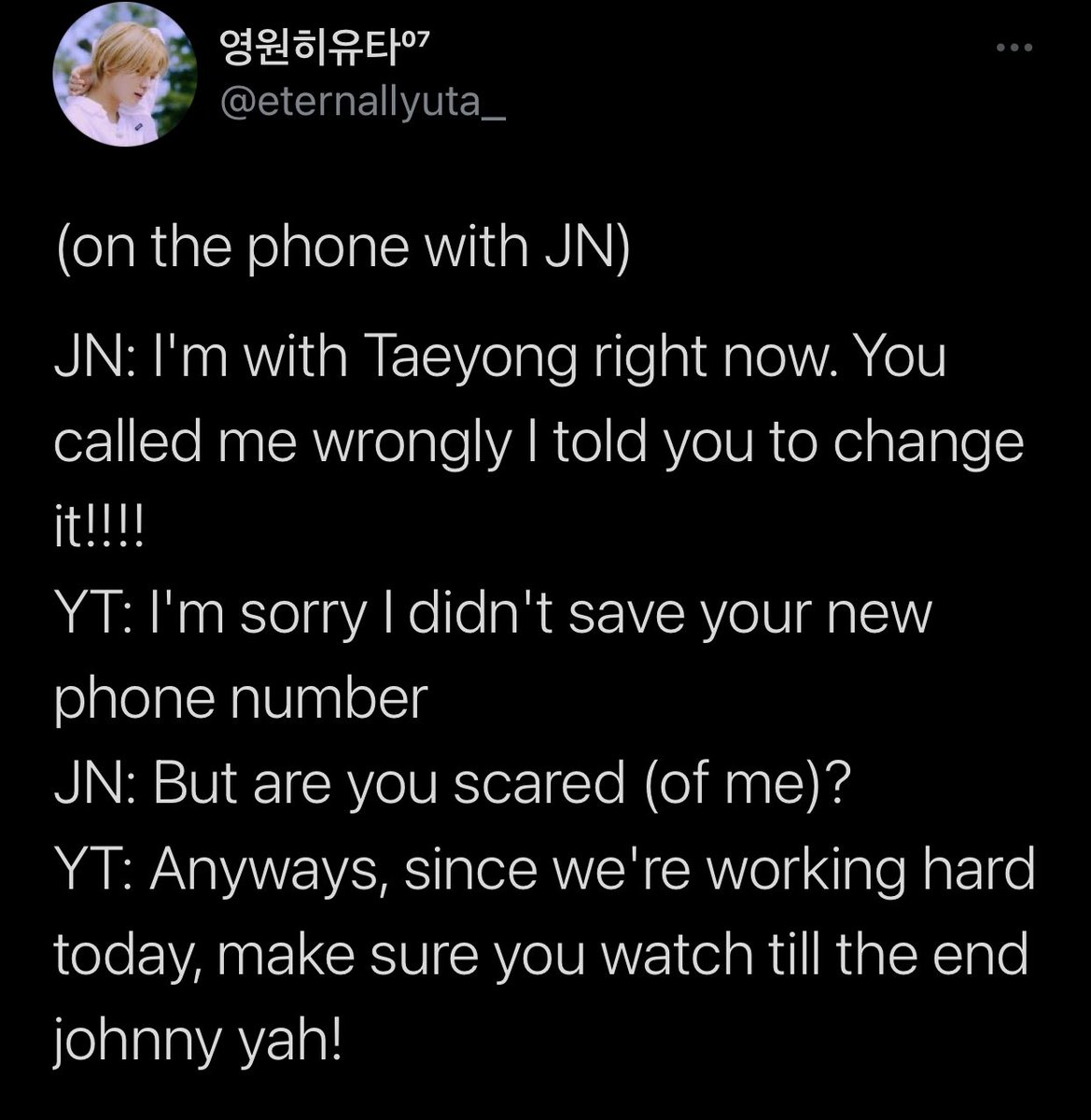 T Ae Y0 Ng Yuta Scared Of Johnny And Taeyong For Different Reasons Is The Funniest Thing Ever My 95즈