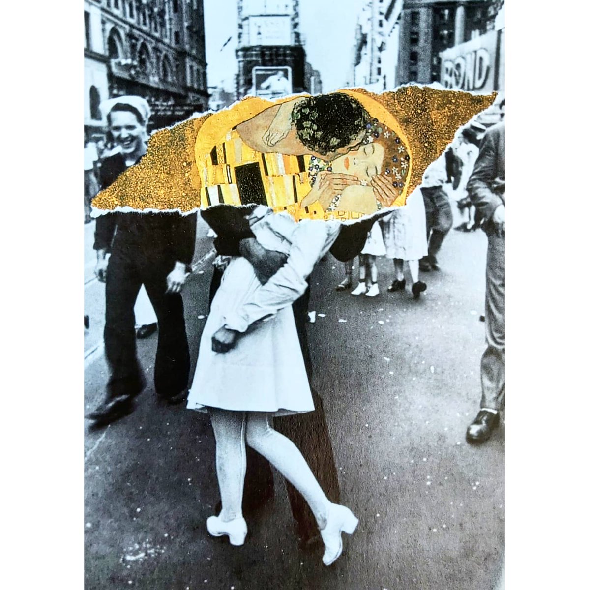 Just Kiss | Nomadecollage | analogcollage | socialcollage | propagandapapel | activistapapel #collage #collageart #collagework #analogcollage #cutandpaste #collageartwork #handmade #painting #klimt #KISSINMYLIPS
#FelizMartes https://t.co/4nmVanNzXm