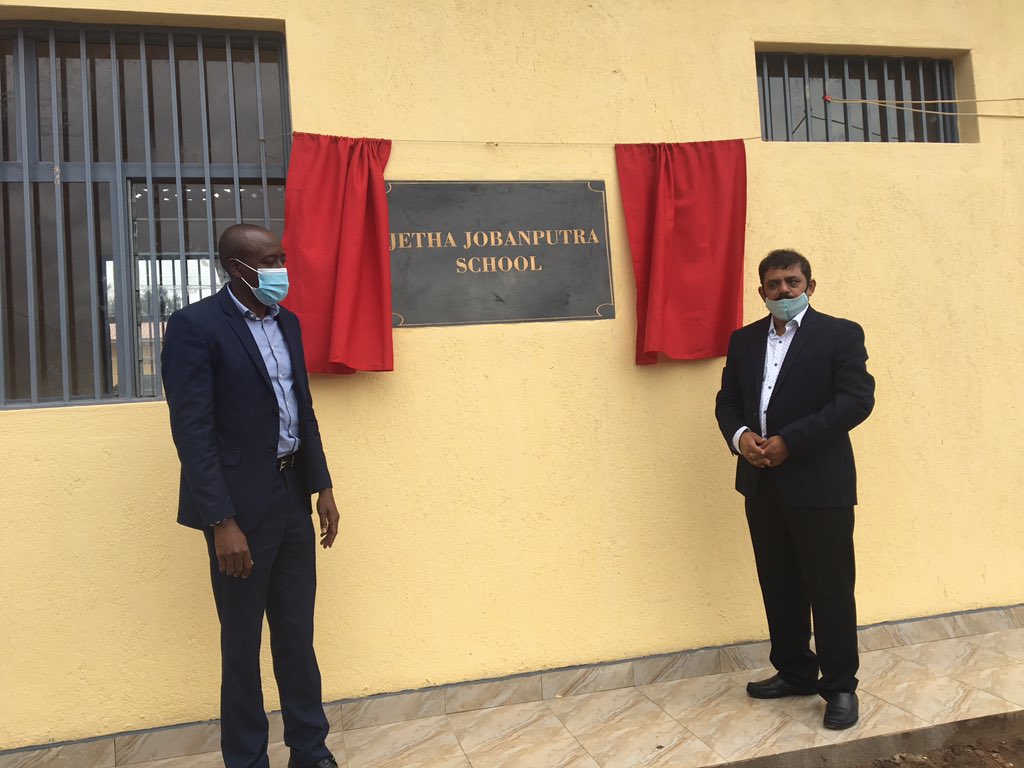 AkayezuJa's tweet photo. Happening Now: The mayor of Rwamagana District together with Managing Director of UTEXRWA, Ritesh Patel has officially inaugurated the “JETHA JOBANPUTRA SCHOOL” built by this industry as a gift to the citizens!

The school was built by around Frw 400Millions.
@Rwanda_Edu https://t.co/wKDa0zSUrl