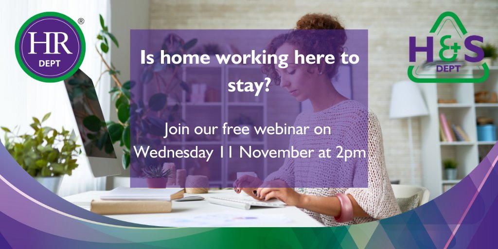 Homeworking could be here to stay, do you know what the long-term implications of this are for your business? Join us on Wednesday 11 November to find out. attendee.gotowebinar.com/register/43814…