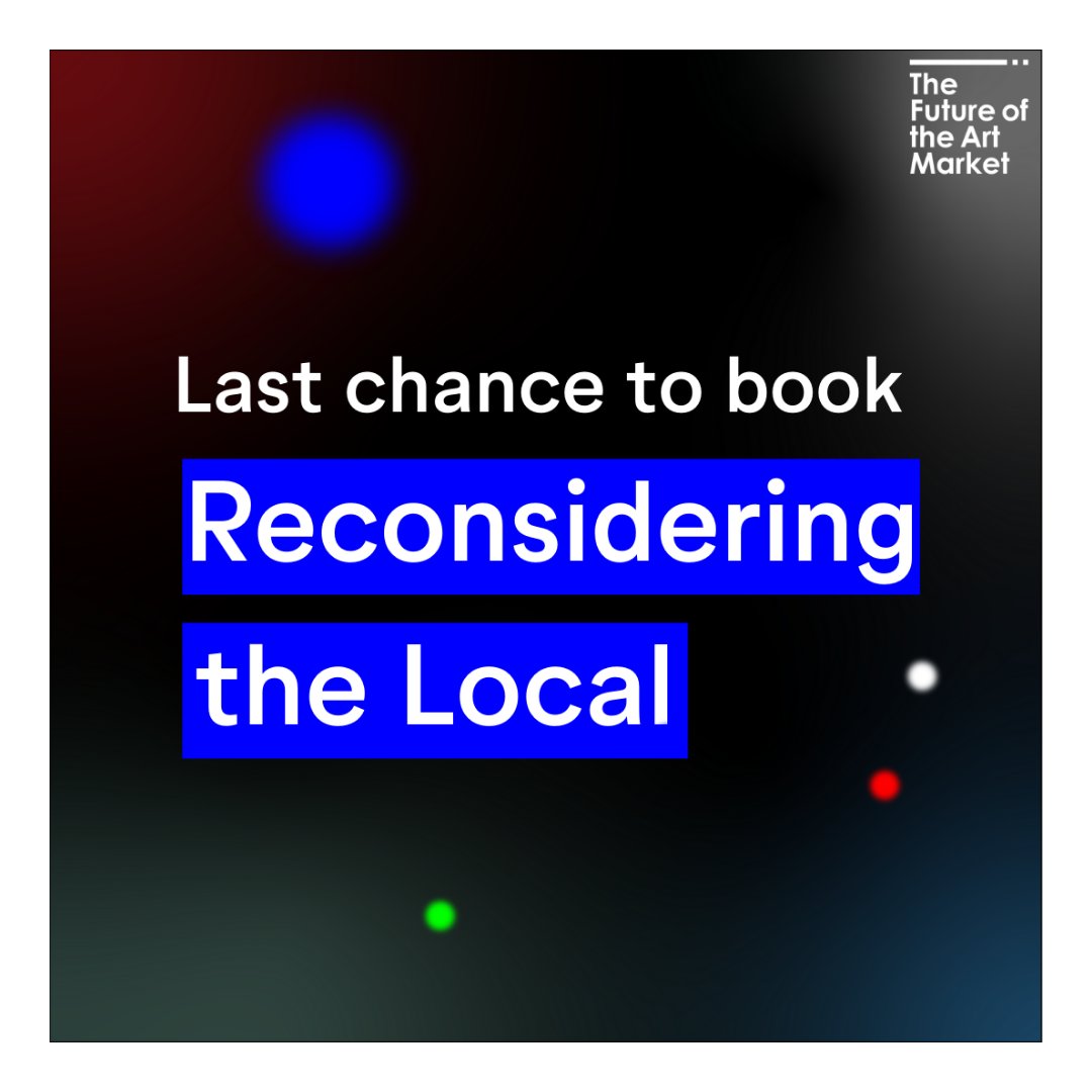 ownartscheme's tweet photo. It's the final week of #FOTAMUK!  
Join @CreativeUtdUK today @ 1PM with Patricia Fleming &amp; Thalia Spyridou of @PFProjects to explore how we can build smaller, multiple, connected art markets. Have you booked your free ticket to #ReconsideringTheLocal? https://t.co/b33i6lkPHS https://t.co/ltpZUOmYTY