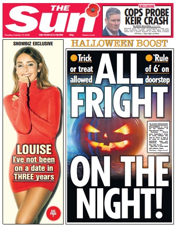 Unless you& #39;re the Sun. In the Sun what matters to children is not having a decent meal, but the ability or otherwise to go out and harass people for sweets on Saturday night...(4?)