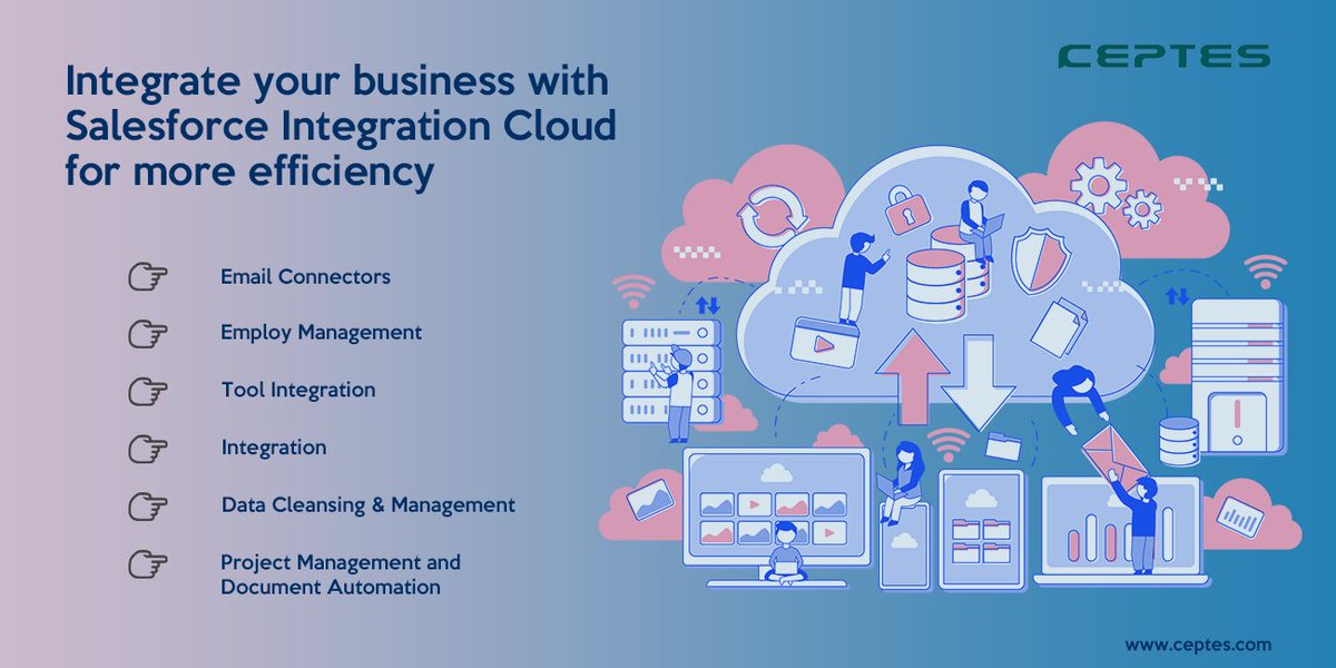 ceptessoftware's tweet photo. Salesforce integration services deliver intelligent & connected customer experiences powered by the MuleSoft Anypoint Platform across multiple devices.
Click to know more: https://t.co/GLcMsuyIYS
#SalesforceIntregrationCloud #MultiDeviceManagement #MuleSoftPlatform #Ceptes https://t.co/jVfRy597Qz