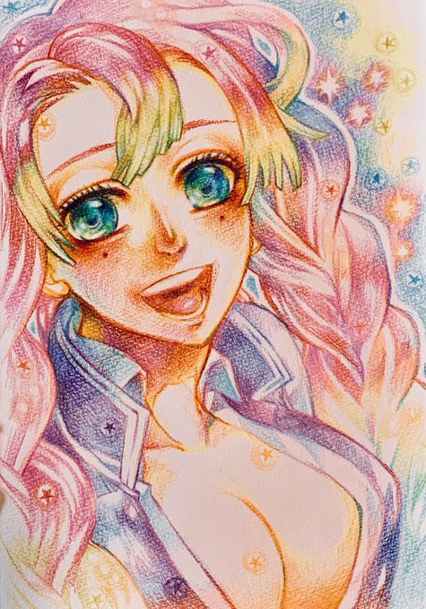 綿飴さんがTwitterに投稿した甘露寺蜜璃(鬼滅の刃)のイラスト。