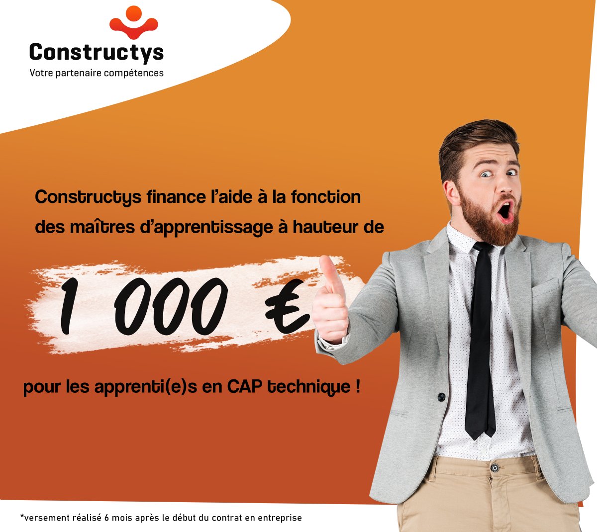 Afin de limiter les risques de rupture des contrats d'apprentissage, Constructys lance l'aide à la fonction des maîtres d'apprentissage !

Plus d'infos 👉 bit.ly/2HBPbny

#Apprentissage #Formation #Aide