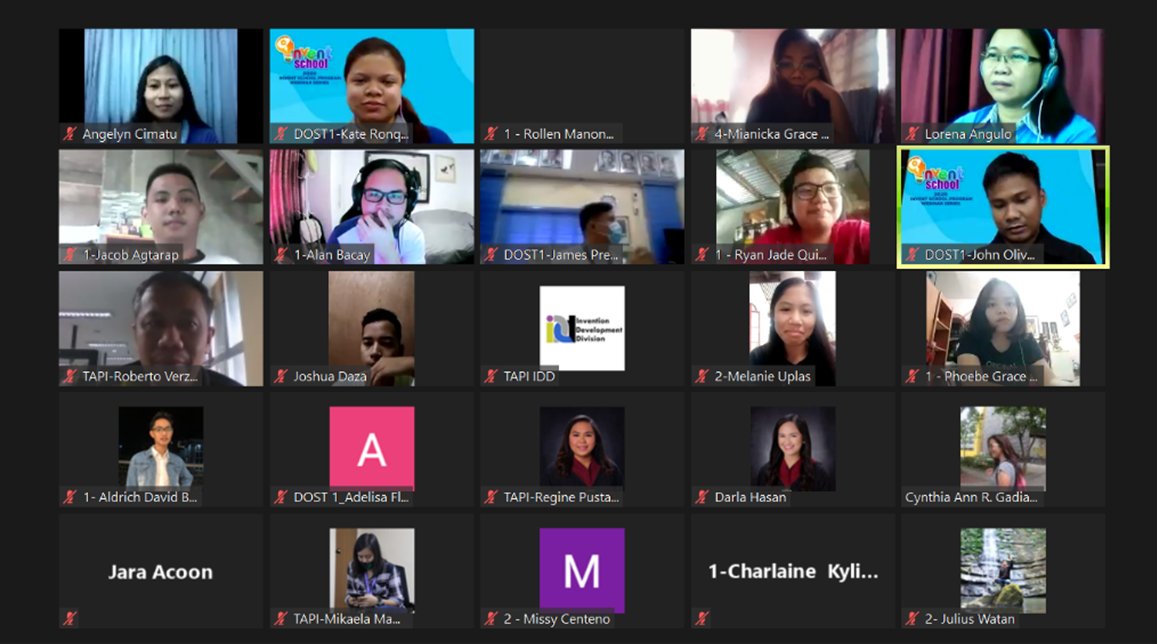 idd_tapi's tweet photo. And it's a wrap for the opening day of our Invent School Program Webinar with Region 1 - College Edition!😃 We're pleased to have DOST Regional Office 1 with us in this event. See you tomorrow for the 2nd day of our webinar! 💙🌟
#InventSchoolProgram #ISPGoesDigital #ISPRegion1 https://t.co/dGx8hu3Nkn