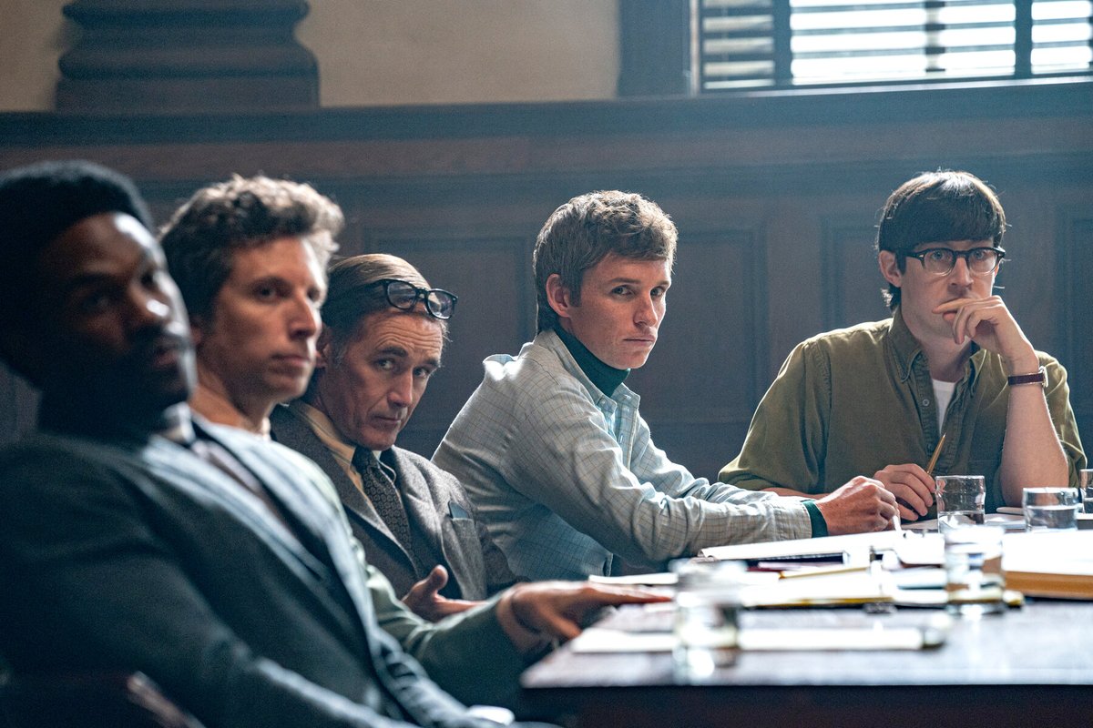 141. THE TRIAL OF THE CHICAGO 7 @NetflixIndia A stunning film which shakes you and makes you realize its importance. Just imagine something like this in India.Stellar acts by  @SachaBaronCohen  @yahya,Mark Rylance,Eddie Redmayne,Frank Langella &  @hitRECordJoe.RATING - 9/10