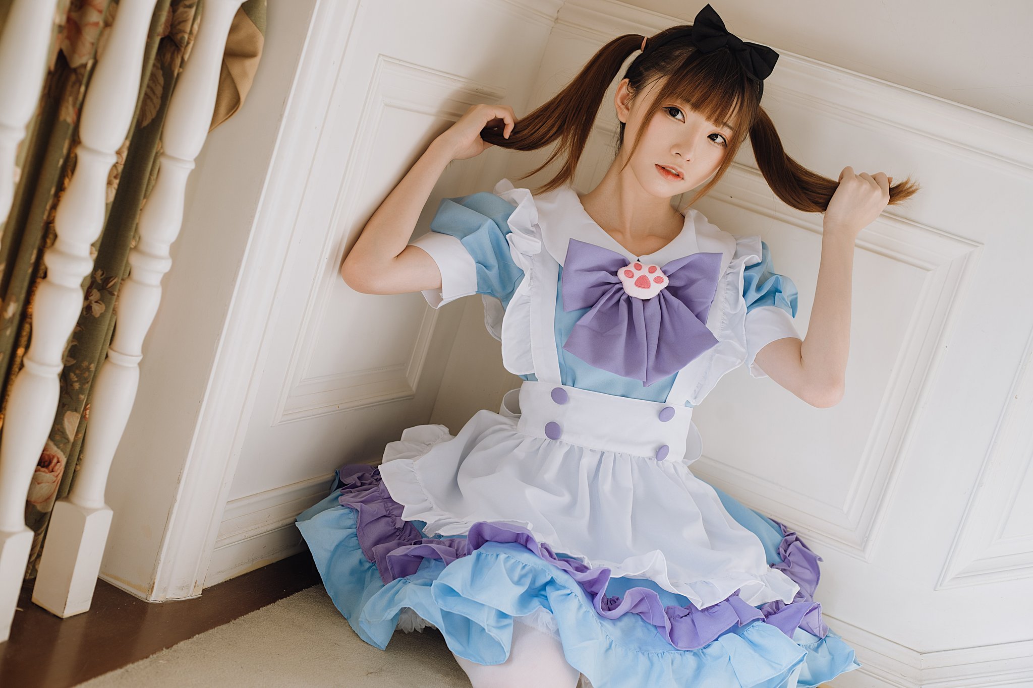 画像,屋敷を守るのはメイドの仕事です💙model:@kitaro_cos phx:@CcLost3 https://t.co/wKdd6rwVrg…