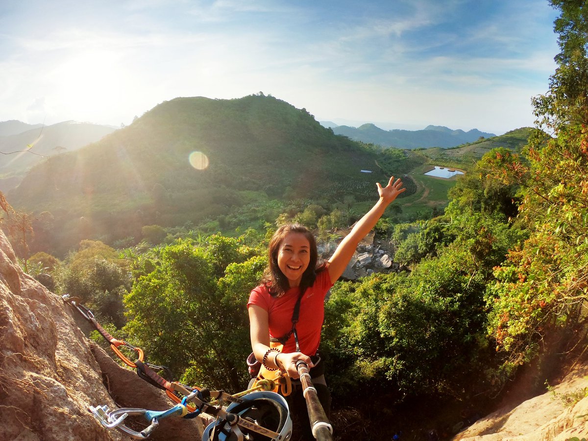 ViraHalima's tweet photo. Climbing until the sun sets its beauty. Tebing Kandang Batu, Cipunagara, Subang, Jawa Barat besutan Kang @tediixdiana per September 2020 lalu bersama Vertical Rescue Indonesia. #climbing #rockclimbing #sportclimbing #wonderfulindonesia https://t.co/jMHwDMNCmg