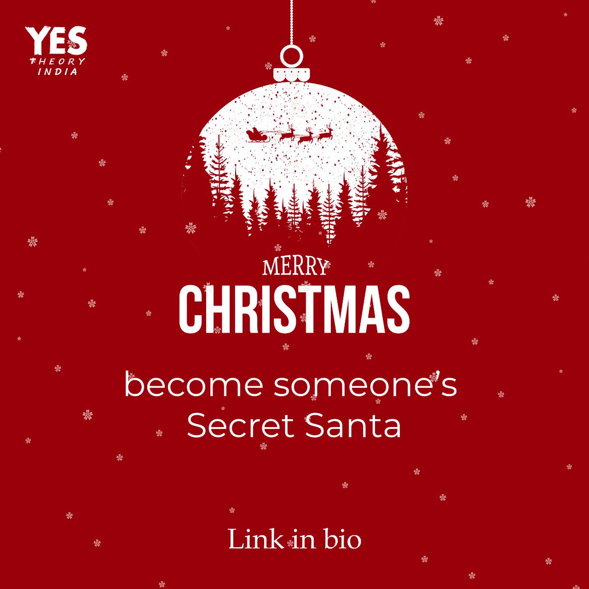 YesFamIndia's tweet photo. Seasons Greetings Everyone!
'Tis the time for Secret Santa!

In 2020's spirit of loving from afar, bring joy to a fellow fam member's festive season!

For all those who wish to participate in the gift exchange , please find the link to the form in our bio!
🎄🎁 https://t.co/5CPXWsuaGY