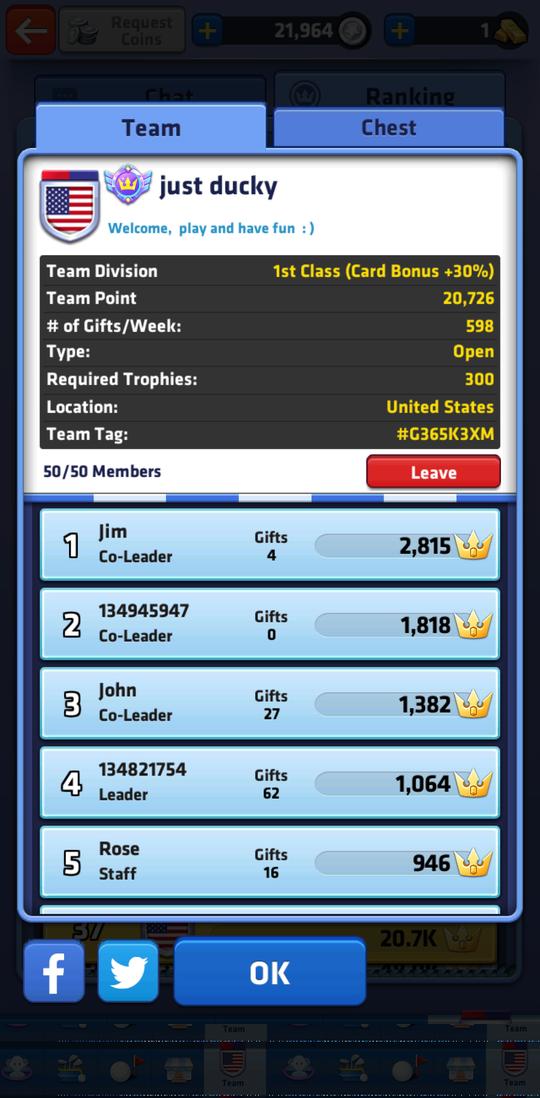 WilliamsGw19765's tweet photo. Join my team! Let's play together! [https://t.co/KNTv00CGQ6] #MiniGolfKing #Golf #Team https://t.co/SH5nQ9vNqo