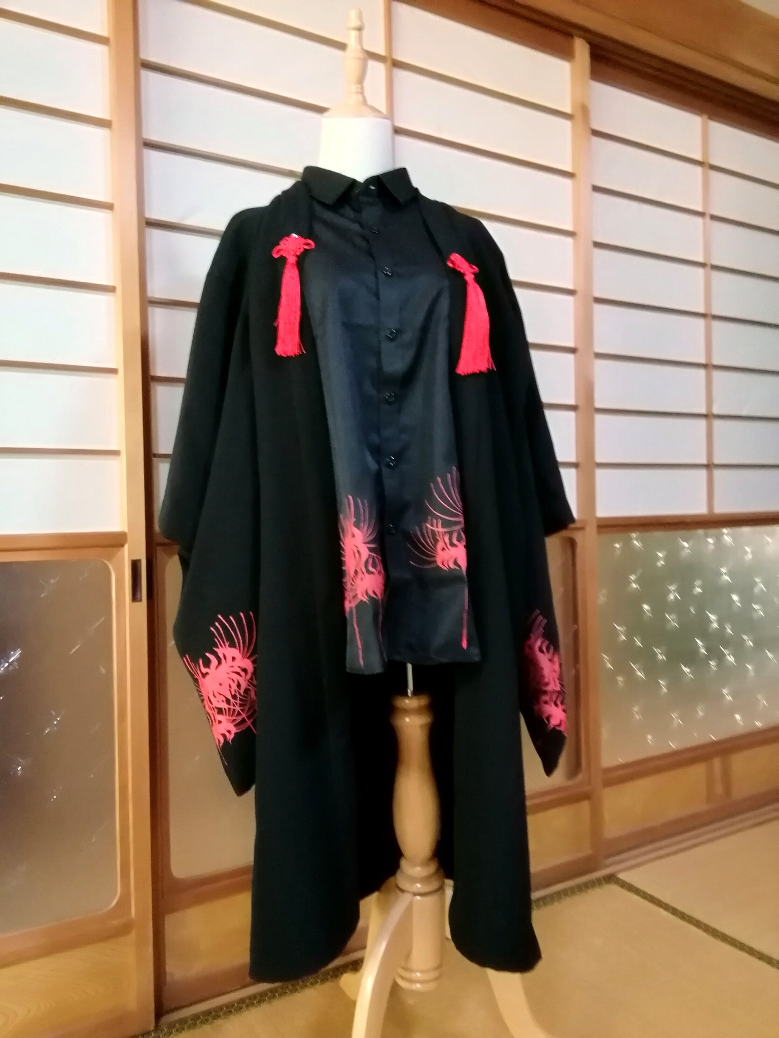 妖装飾屋 廣天 彼岸花柄羽織 短い と彼岸花柄ロングtシャツをあわせてみました ツリーへつづきます T Co Uxrbv0fnaa Twitter