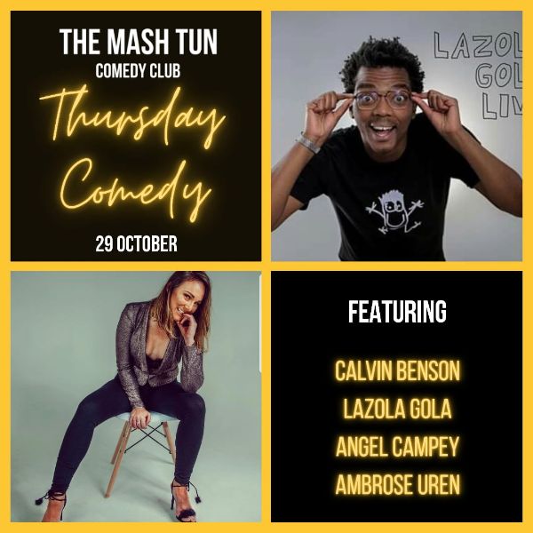 TheMashTunCT's tweet photo. The Best Comedy Lineup - Support Local Comedy  😁
Buy a ticket for just R 55 at https://t.co/z43llil0fk https://t.co/OGvmScabkJ