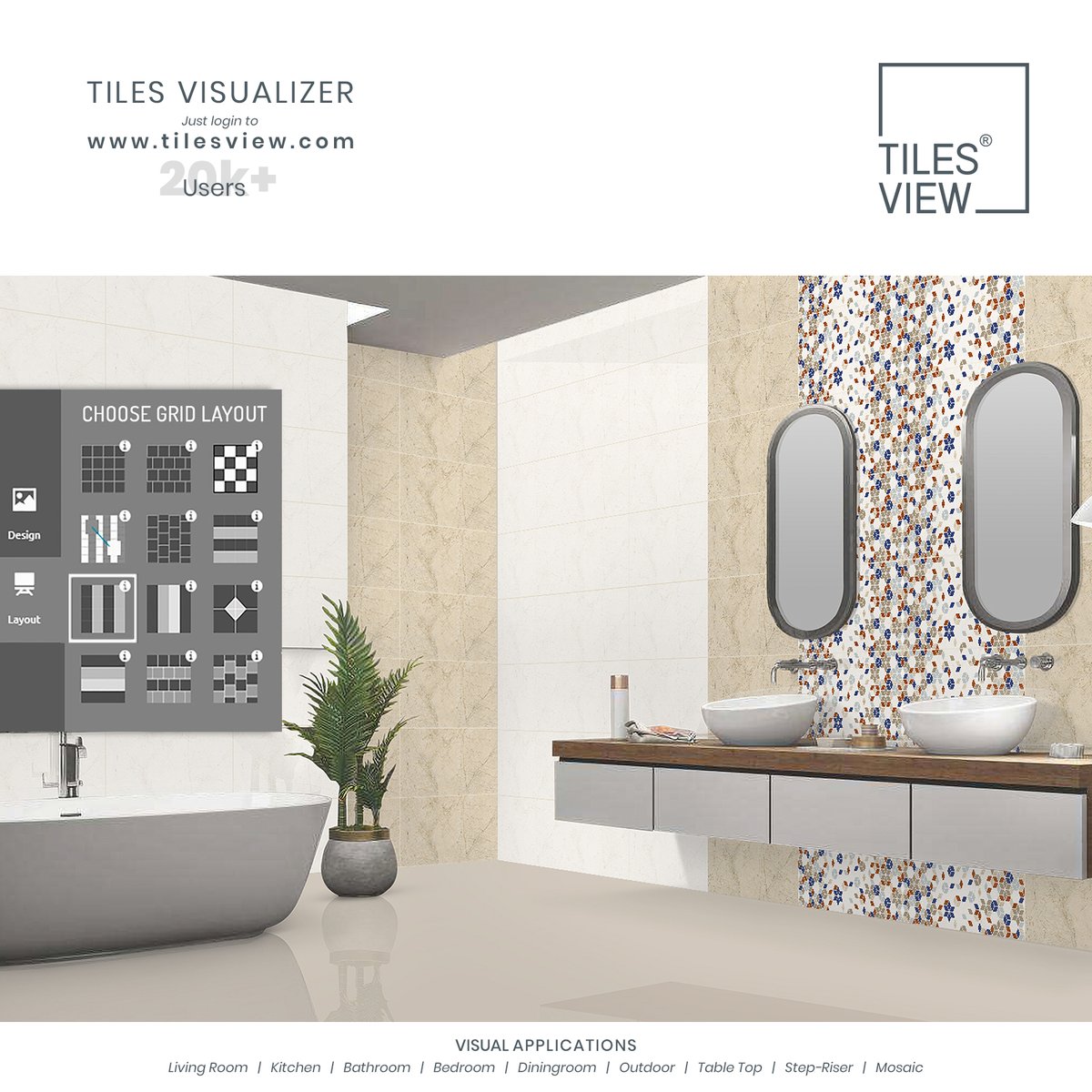 TilesVisualizer's tweet image. &quot;You never get another chance to make the first impression, let that be perfect.&quot;

#walltilesvisualizer #tilelayoutvisualizer #bathroomdecor   #ceramictilescatalogue #tilesview