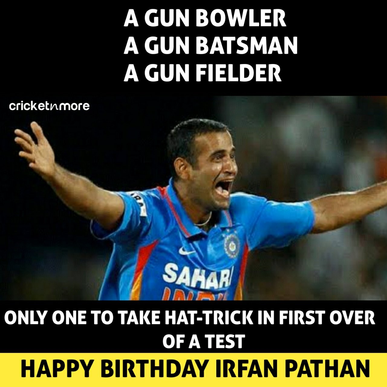 Happy Birthday Irfan Pathan! .
.    