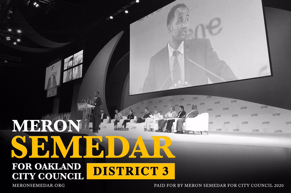 MeronSemedar's tweet photo. Vote - Meron Semedar for Oakalnd City Council - District 3

Like many of you who reside in district 3, I’m also hungry for real change and a leadership that puts community first! 

#ElectMeronSemedar #OaklandElection 
#District3Election #2020Election https://t.co/rDUnd5KTHb