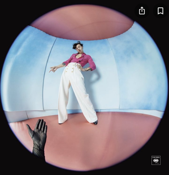 His Fine Line cover photo is from a fish eye lens