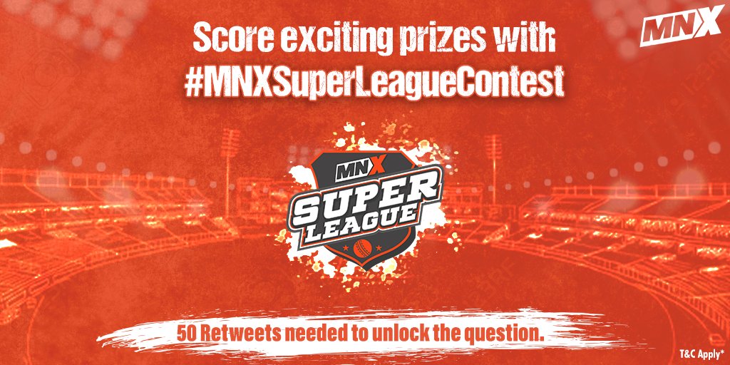 MNXMovies's tweet photo. Eyes on the prize, people! 50 Retweets is the target you are chasing, to play an innings at the #MNXSuperLeagueContest. Knock yourself out; stay tuned for the question to drop.

#ContestAlert https://t.co/309EgWldWf