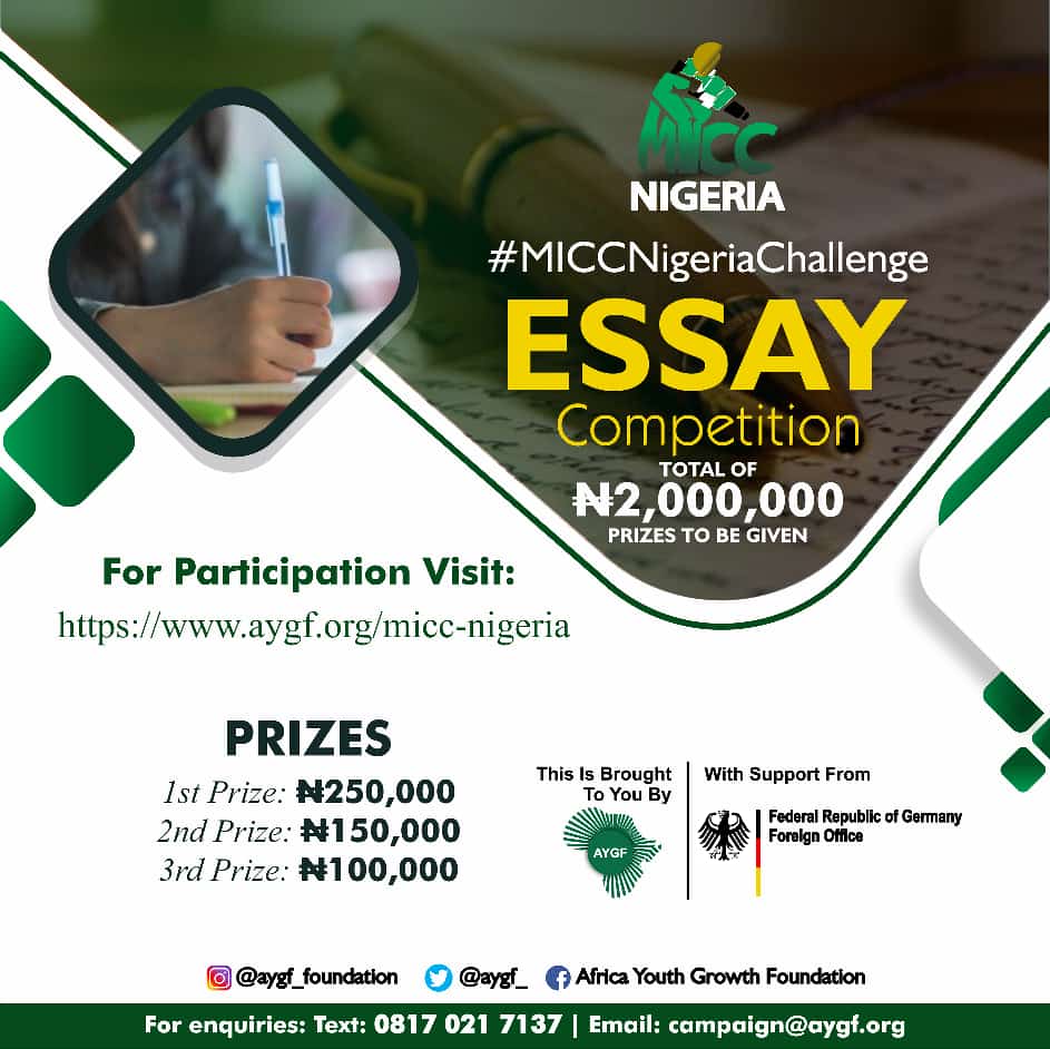 woodsworthng's tweet image. #AbujaTwitterCommunity

Have you registered for the debate and essay competition yet?.

Cash prizes and loads of consolation prizes to be won.

See flyers for details.

Powered by @Aygf_

#stopirregularmigration
#constitutionalmoment
Ps. Rt.