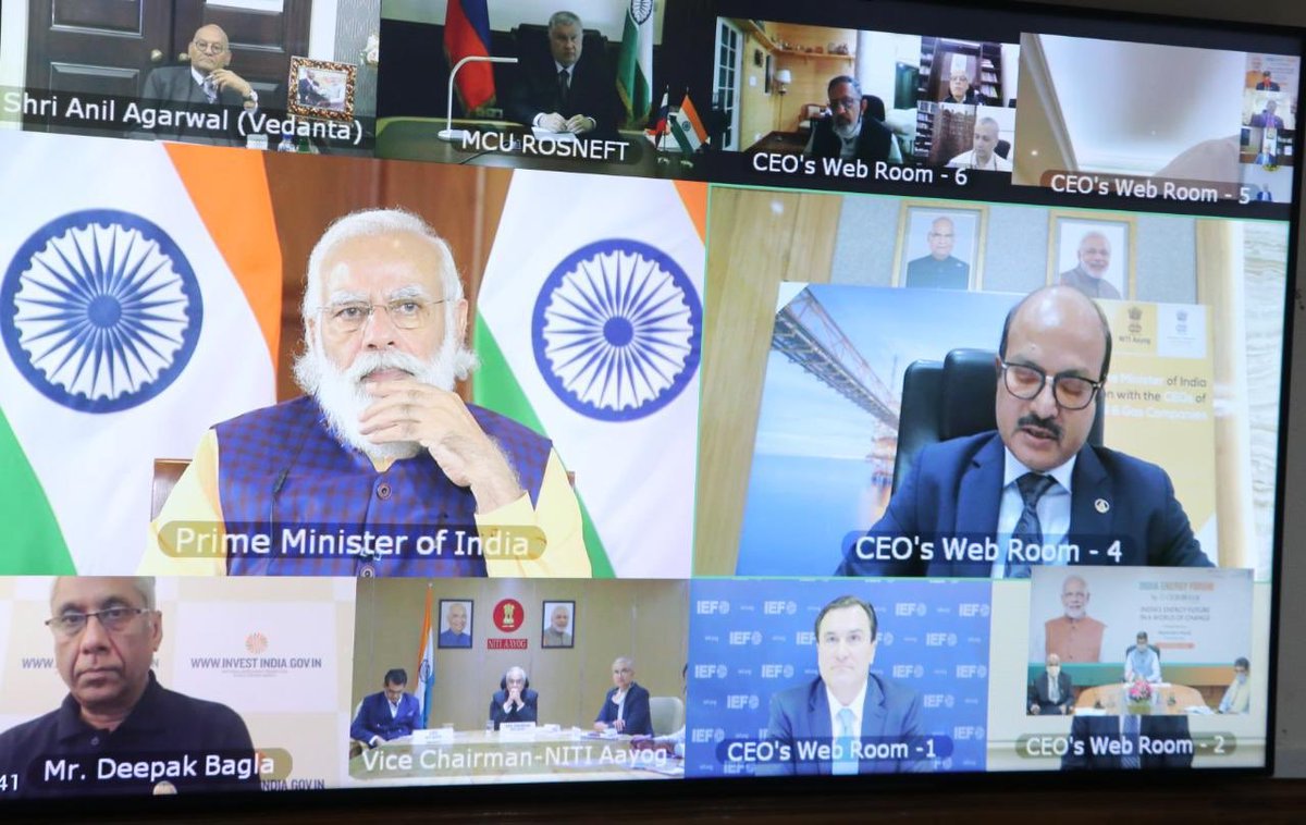 #ONGC is open to partnerships for exploration acreages under new Open Acreage Licensing Policy to monetize Oil & Gas assets quickly with latest technology: @CMD_ONGC during Roundtable with Hon’ble PM @narendramodi in #IndiaEnergyForum2020 by @CeraWeek. #PMAtCeraWeek https://t.co/eQsO55ldiA