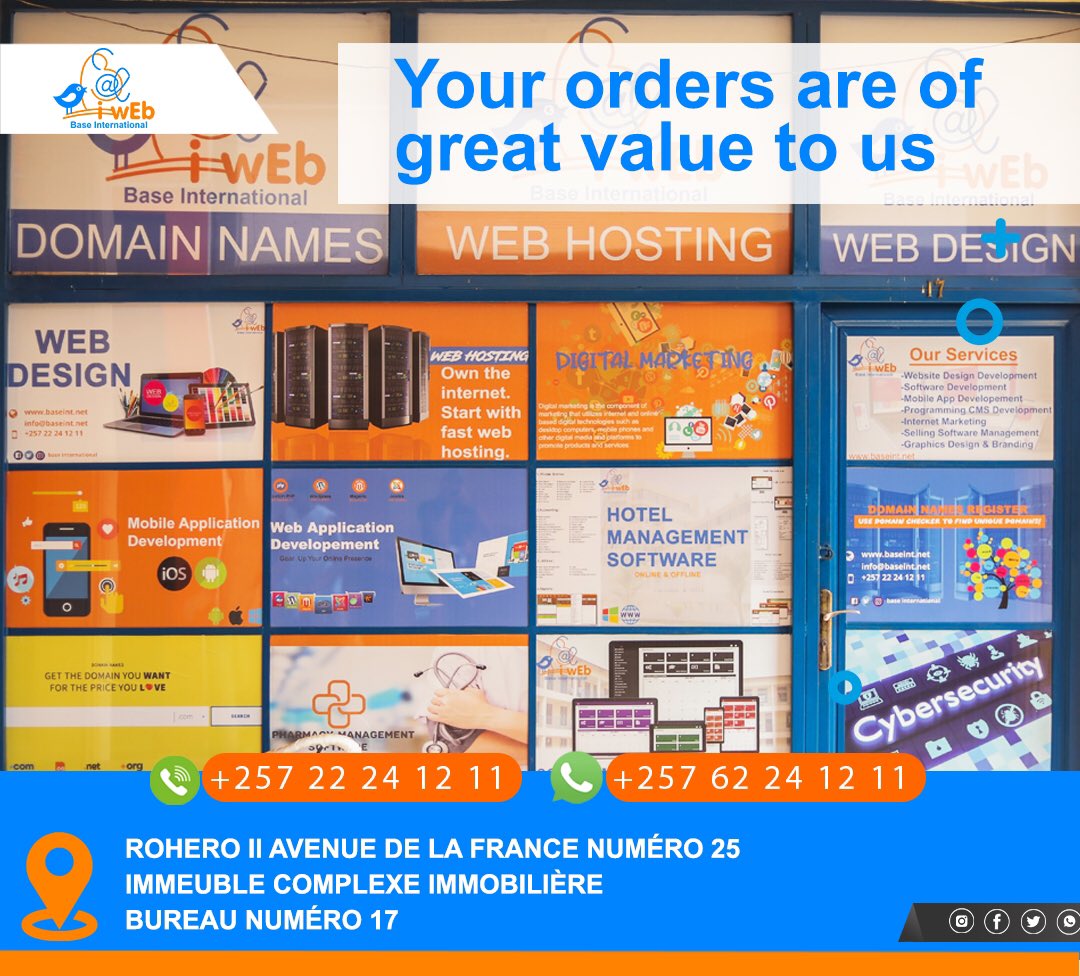 BaseiWeb's tweet photo. your orders are of great value to us. #webdesign #webdevelopment #HOSTING #domainnames #domainforsale @bbs_burundi @mincotim https://t.co/BgxnX3f3O8
