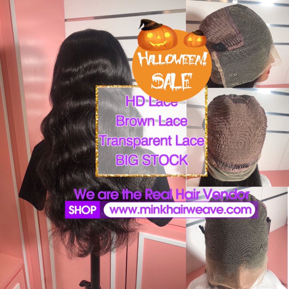 Don’t miss out babe! Halloween hair sale! Up to 50% Off! Hope you guys are having as much fun this Halloween as we are!
#silkystraighthair #613bundles #bobwigs #hairtutorialvideo #sewinspecials #halloweenwigs #halloweenclosure #halloweenbag #halloweenbonnet #tampawigclass