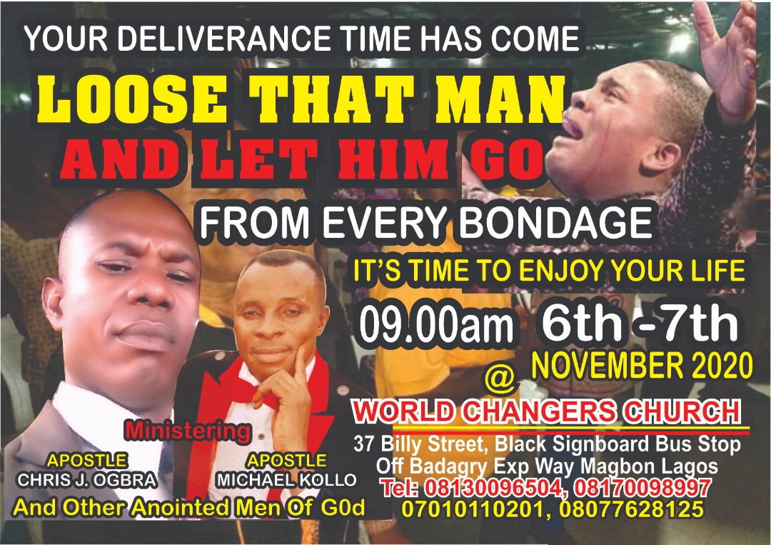 AOgbra's tweet photo. Please Come with your family and friends to this Men Deliverance Program. This Program is Only  For Men Thanks https://t.co/snVt8FSIoS