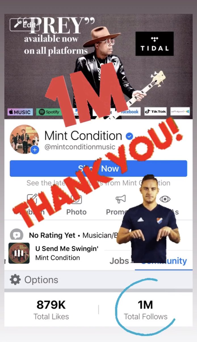 mcondition's tweet photo. appreciate you love you 🙏🏾 #MintCondition #Twitter #Over1000000 #Repost #FollowOnIG #Love https://t.co/NouIQmpEwe