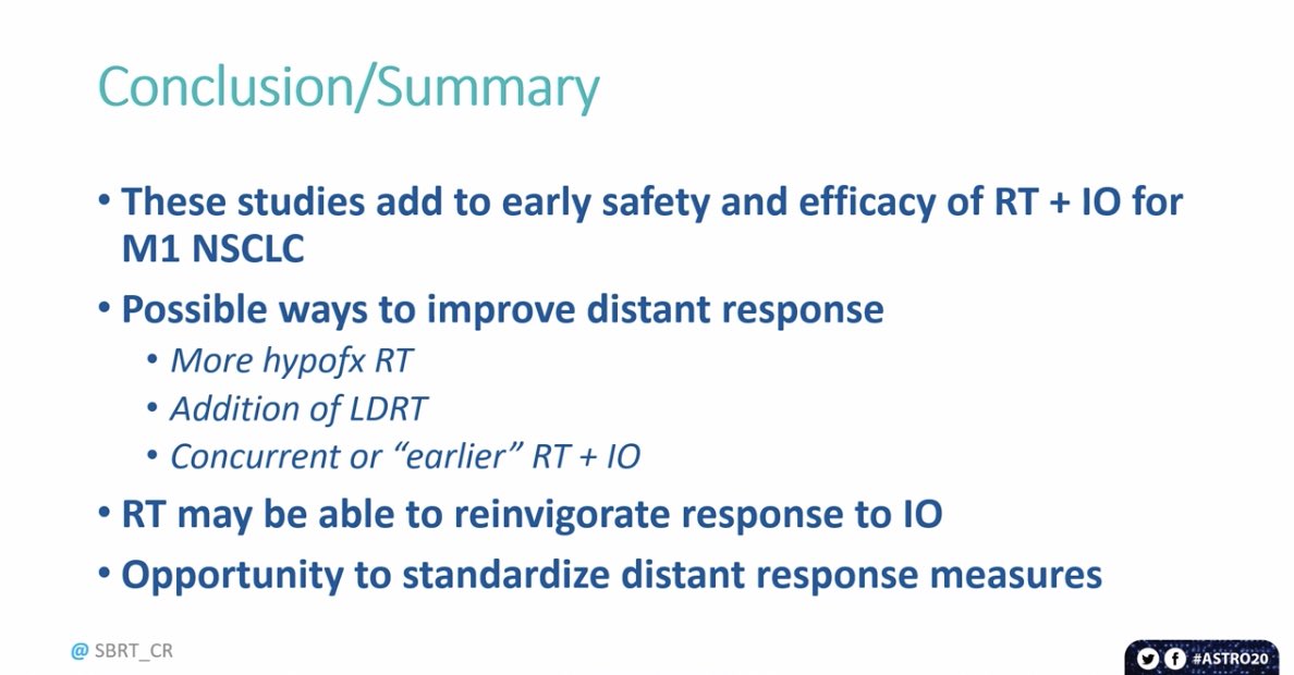 OncoRod's tweet photo. 🇪🇸Spanish experience in IO+SABR, our results!! @delvysra @goecp1 @SEOR_ESP 
Prospective study of IO-SABR in PD to anti-PD-1 on S-IV NSCLC &amp; melanoma
Great presentation @ZafraMD 

✅safety - No >G3
✅ORR 40%
⬆️OS 25.6 m
⬆️PFS 12 m
➡️time to new systemic line - 18m

#astro20 #lcsm https://t.co/x2BXyFPD50