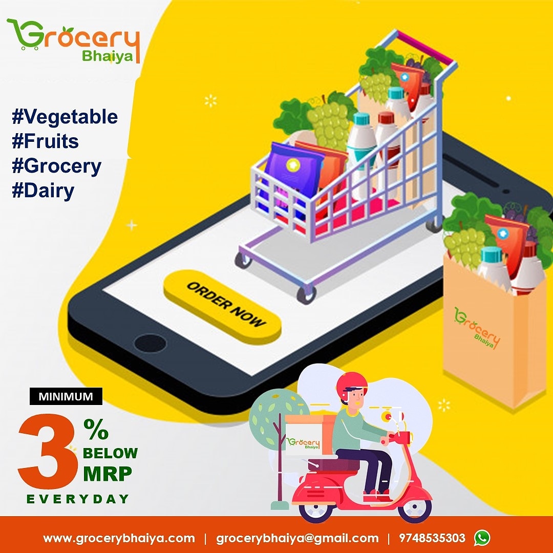 Grocery Bhaiya - A Complete Grocery Store
#Vegetable
#Fruits
#Grocery
#Dairy
For Order: +91-9748535303
WhatsApp:
https://t.co/dQ2DnYzADr
Website - https://t.co/hrUWug8eiH
#grocerybhaiya #groceryshopping #food #shopping #supermarket #deals #groceries #fresh #foodie #discount https://t.co/TqkUfaGOup